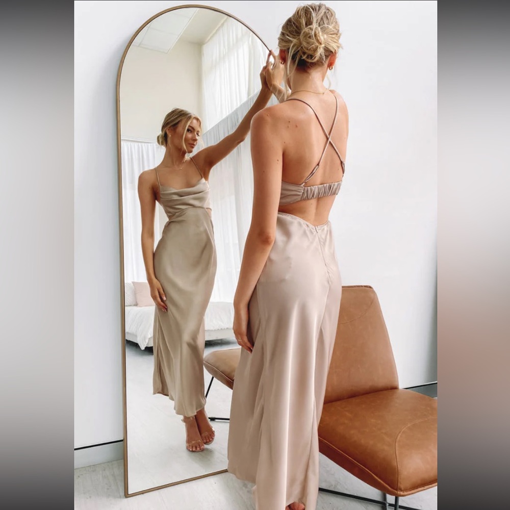 Women’s Satin Maxi Dress